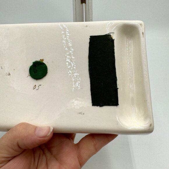 Sascha Brastoff Vanity Fair Very Large Retcangular Ash Tray - Pink Roses - Picture 9 of 12